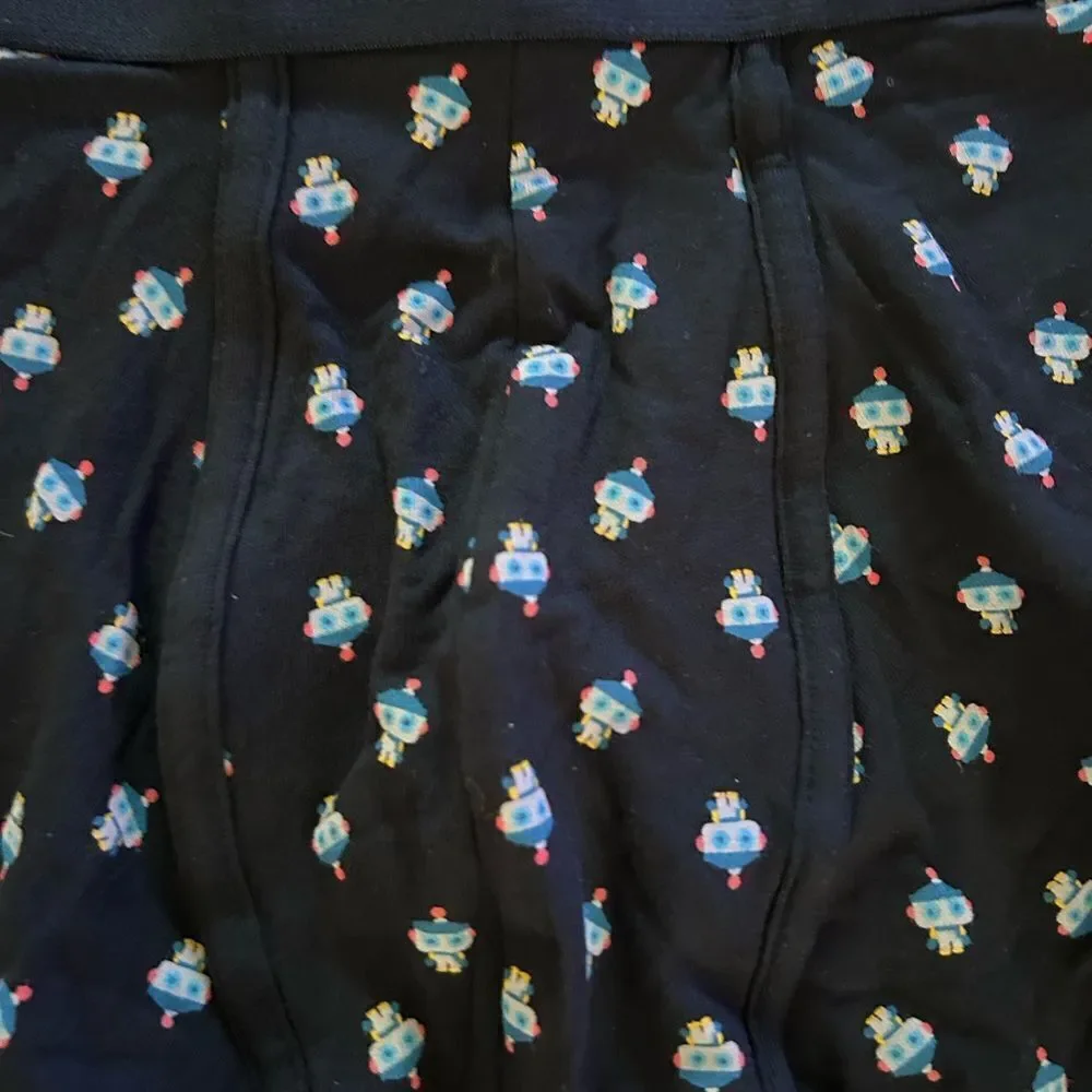 Paul Smith Single Organic Cotton Trunk Boxer Brief Robot Size Small, NWT
